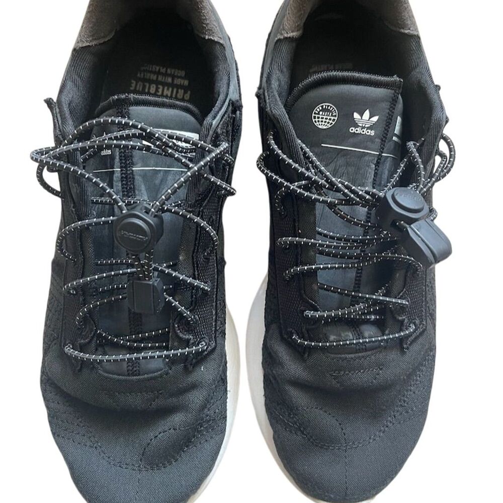 Adidas Primeblue Men's Black Sneakers Size 9.5 Eco-Friendly Athletic